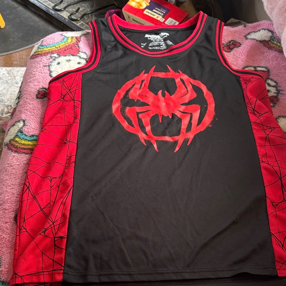 Zumiez Black and Red Spider Graphic Tank Top